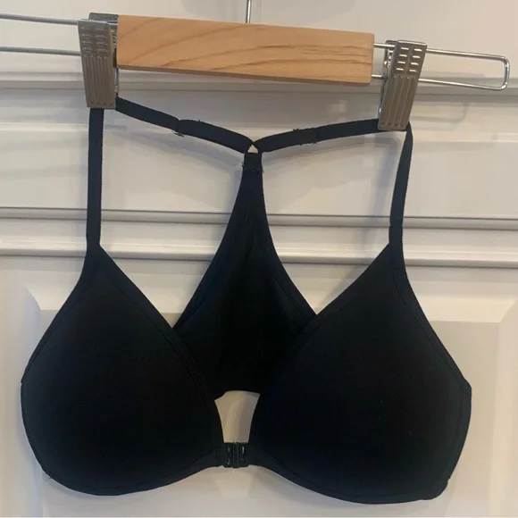 Maidenform ~ Set of 3 Big Girls Bralettes Nude White Black Size 34A - Picture 12 of 16